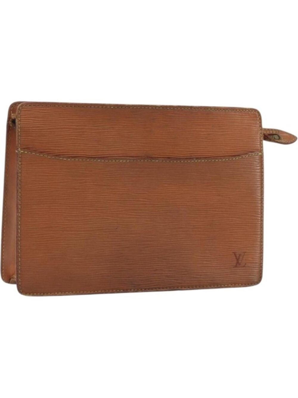 LOUIS VUITTON Epi Pochette Homme Bag Brown Zipangu Gold M52528